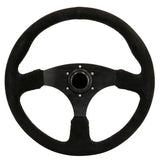 Black Suede Race Steering Wheel