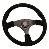 Black Suede Race Steering Wheel