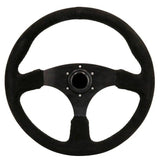 Black Suede Race Steering Wheel