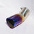 Burnt Blue Heart Shaped Stainless Steel Muffler Tip