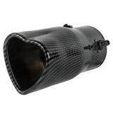 Heart Exhaust S/S Exhaust Tip: Carbon Fiber Look