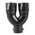 Universal Dual Carbon Fiber Look Heart Shaped Mufffler Tip