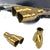 Dual Gold Heart Shaped S/S Muffler Tip Trim