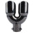 Universal Dual Gunmetal Round Muffler Tip