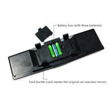 Universal Illusion LED Clip On Rear View Mirror (Pink)