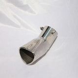 Silver Heart Shaped Stainless Steel Exhaust Pipe Muffler Tip Trim