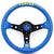 Vertex 10 Stars Blue Leather Steering Wheel 13inch