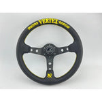 Vertex Forever 13" Steering Wheel - Yellow Stitch