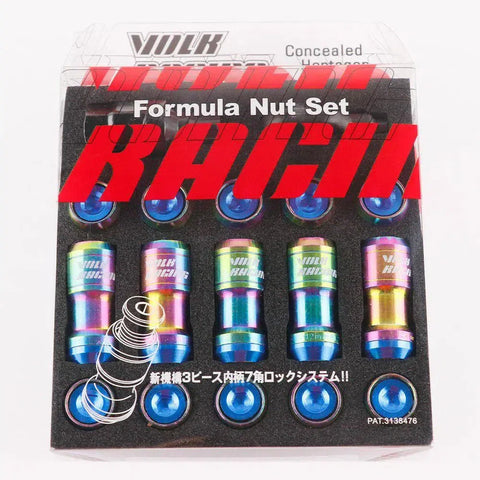 Volk Neo Chrome Racing Steel Lug Nuts