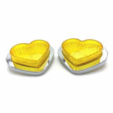 Yellow LED Heart Shape Side Indicators (Pair)
