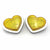 Yellow LED Heart Shape Side Indicators (Pair)