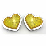 Yellow LED Heart Shape Side Indicators (Pair)