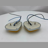 Yellow LED Heart Shape Side Indicators (Pair)