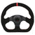 Universal Aftermarket 13inch Racing Flat Red Suede Steering Wheel JDM Performance