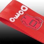 Domo Kun Red Racing Tow Strap for Front / Rear Bumper JDM Performance