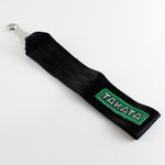 Takata Black Racing Tow Strap for Front / Rear Bumper JDM Performance