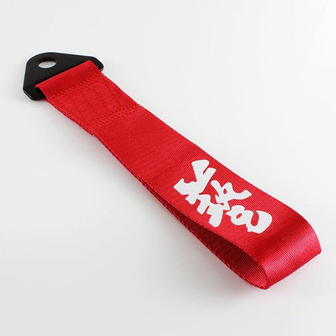 Red Racing Tow Strap for Front / Rear Bumper - JDM Performance