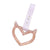 Glittered Devil Heart Tsurikawa White Straps JDM Performance