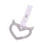 Glittered Devil Heart Tsurikawa White Straps JDM Performance