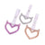 Glittered Devil Heart Tsurikawa White Straps JDM Performance