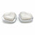 Clear LED Heart Shape Side Marker Indicators (Pair) JDM Performance