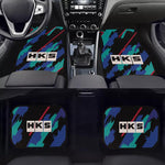 HKS Racing Fabric Car Floor Mats Interior Carpets JDM Performance