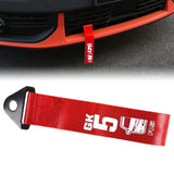 JDM High Strength BRIDE Tow Strap for Front Rear Bumper Towing Hook-Red