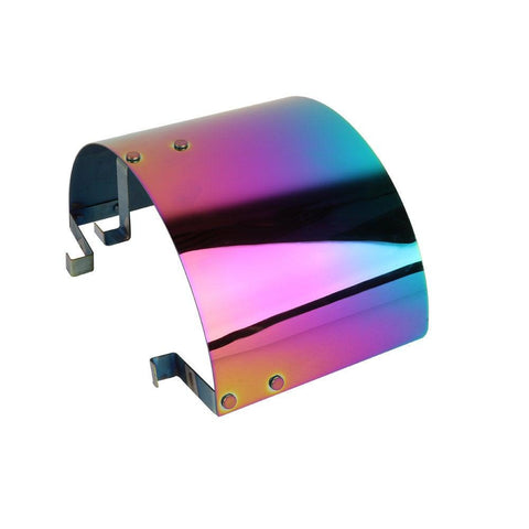 Universal Air Intake Neo-Chrome Filter Heat Shield Cover Stainless Steel Fits For 2.5" - 3.5" - JDM Performance