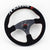 J Racing Steering Wheel Suede Flat 14" Red Stitch JDM Performance