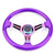 Modern Design ABS Deep Dish Steering Wheel 14inch Purple JDM Performance