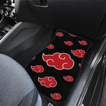 Naruto Akatsuki Cloud Racing Red Fabric Car Floor Mats Interior Carpets JDM Performance