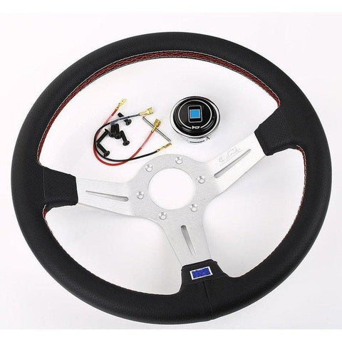 ND Lightweight Aluminum Sport Steering Wheel Real Leather-JDM Performance