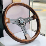 ND Wood 14inch Aftermarket Car Steering Wheel Classic JDM Performance