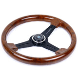 ND Wood 14inch Aftermarket Car Steering Wheel Classic JDM Performance