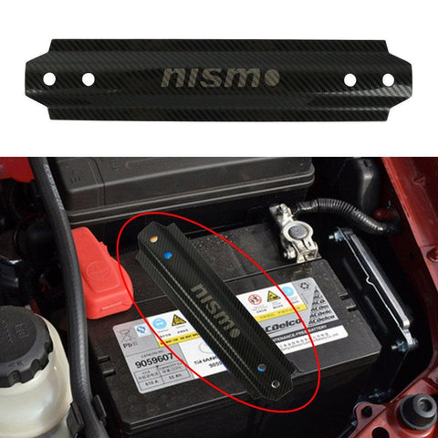 Nismo Carbon Fiber Style Car Battery Tie Down Bracket JDM Performance