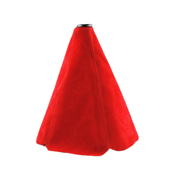 Red Suede Gear Shift Boot Cover JDM Performance