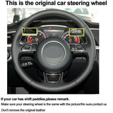 Steering Wheel Cover For Audi A1 A3 A4 B8 A5 8T A6 A7 A8 JDM Performance