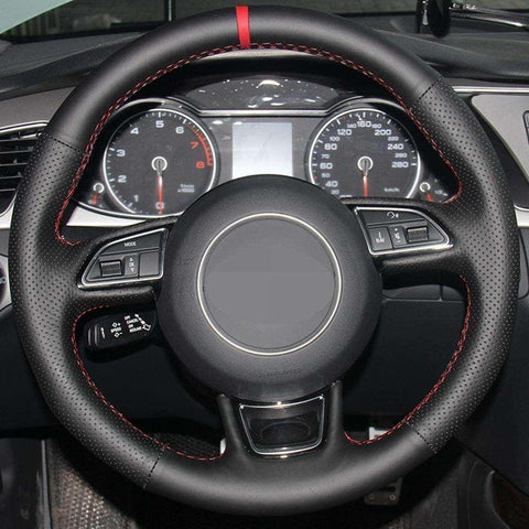 Steering Wheel Cover For Audi A1 A3 A4 B8 A5 8T A6 A7 A8 JDM Performance