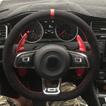Steering Wheel Cover Leather For Vw Golf 7 Gti R JDM Performance