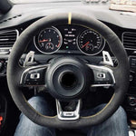 Steering Wheel Cover Leather For Vw Golf 7 Gti R JDM Performance