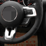 Steering Wheel Cover Suede For Ford Mustang 15-19 JDM Performance