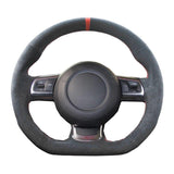 Suede Steering Wheel Cover For Audi TT 06-13 A3 S3 08-10 JDM Performance
