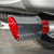 2.5'' 63MM-89MM Red Glossy Carbon Fiber Stainless Steel Muffler Tip JDM Performance