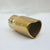 Gold Heart Shaped Stainless Steel Exhaust Pipe Muffler Tip JDM Performance