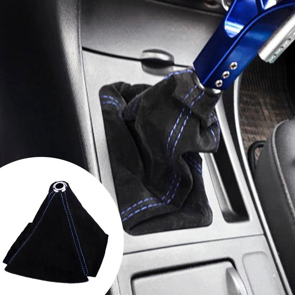 JDM Style Suede Leather Gear Shift Knob Boot Cover Shifter Lever Collars  for Universal Manual Car