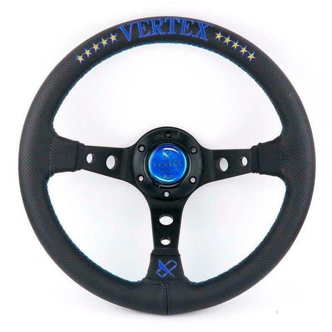 Vertex 10 Star Aftermarket JDM Steering Wheel Embroidery Leather 13 inch-JDM Performance